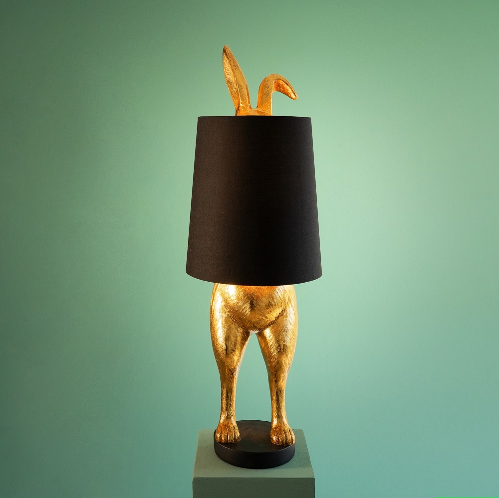 engineering oortelefoon Waarschuwing Gouden Konijn Lamp Hiding Bunny - Warm & Sfeervol Wonen