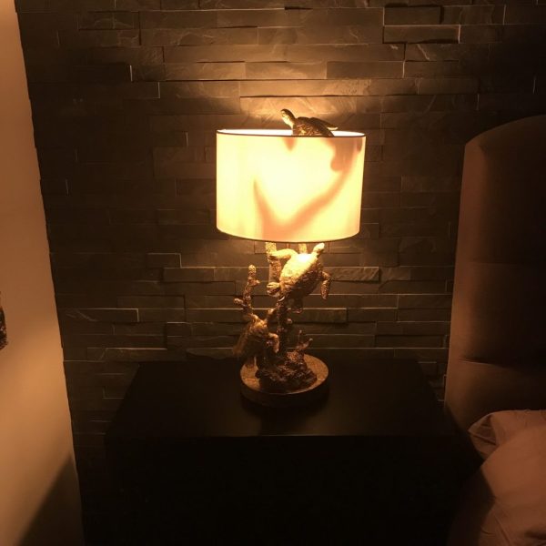 Gouden Schildpadden Lamp Turtle Gang Warm &amp; Sfeervol Wonen