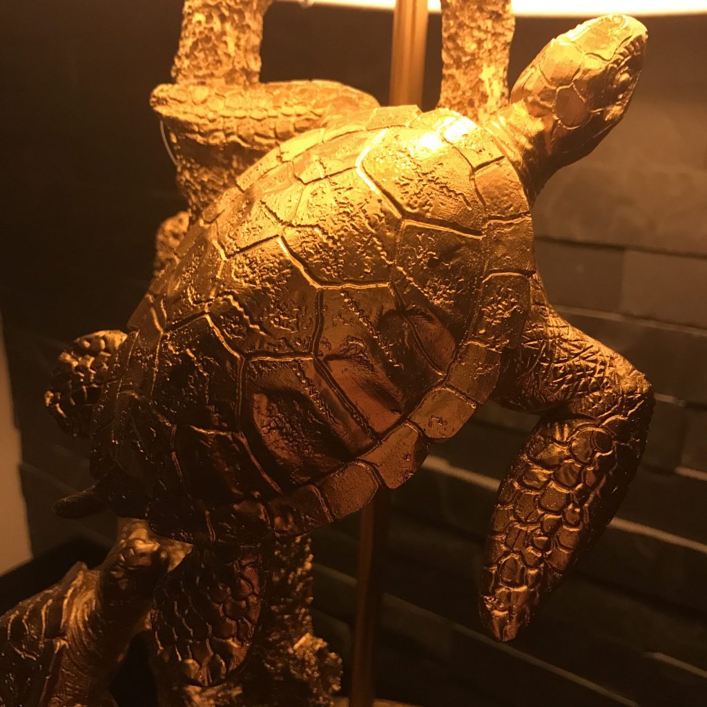 Gouden Schildpadden Lamp Turtle Gang Warm &amp; Sfeervol Wonen