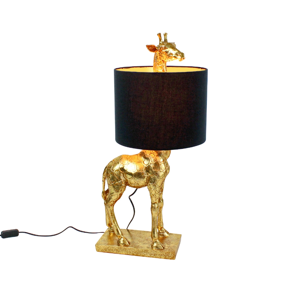 Gouden Giraffe Lamp Lucie Warm &amp; Sfeervol Wonen